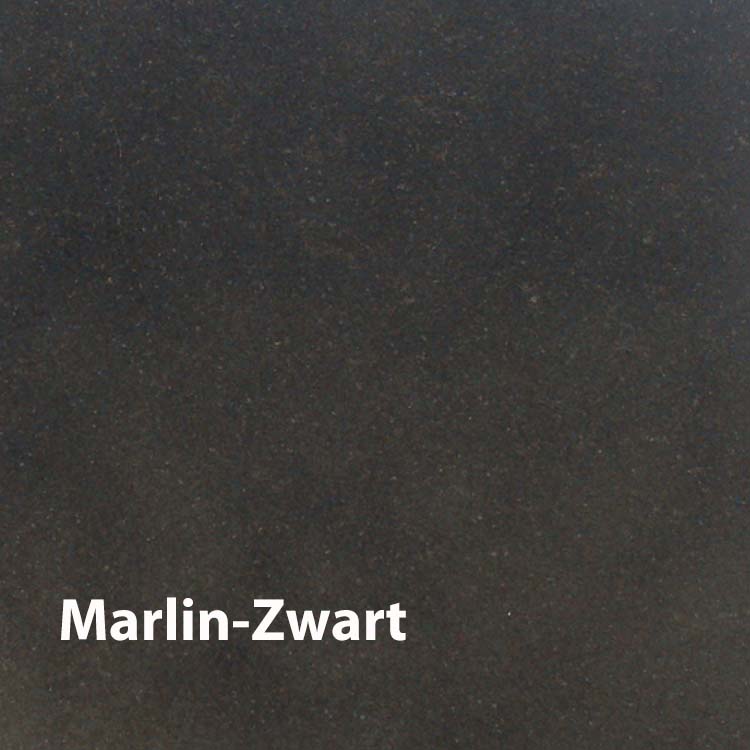 Ovale Granieten Dierenurn Marlin-Zwart (3.5 liter)