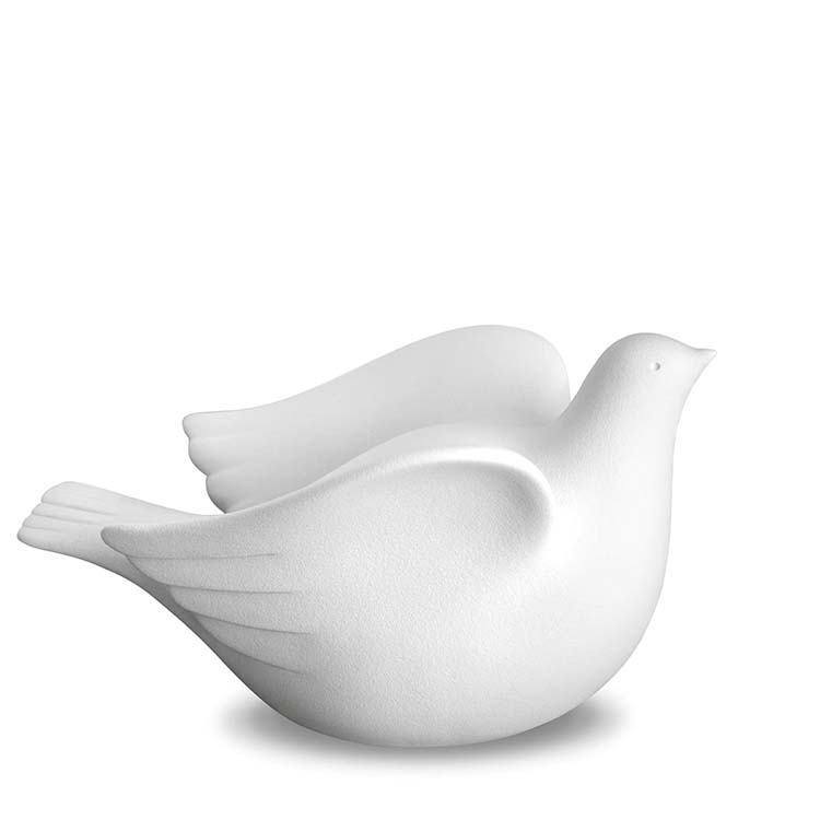 Grote LoveUrns Soulbird urn Witte Duif (2.9 liter)