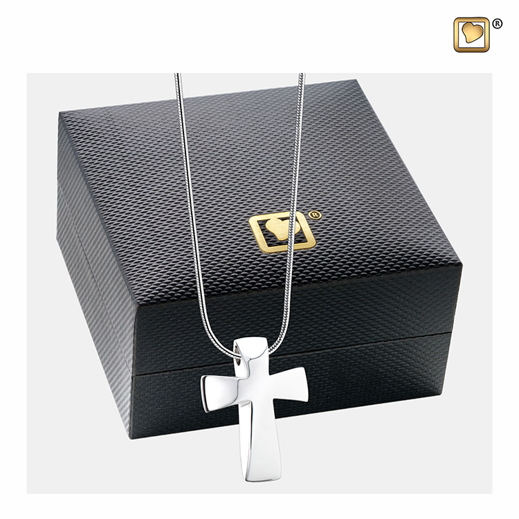 Zilveren Ashanger Cross, inclusief Design Slangencollier