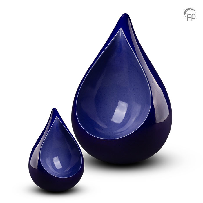 Keramische Celest Traan Urnen Voordeelset Blauw (3.8 liter)