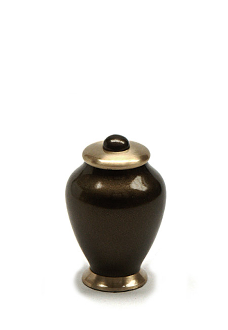 Mini Simplicity Urn Bruin - Messing (0.1 liter)