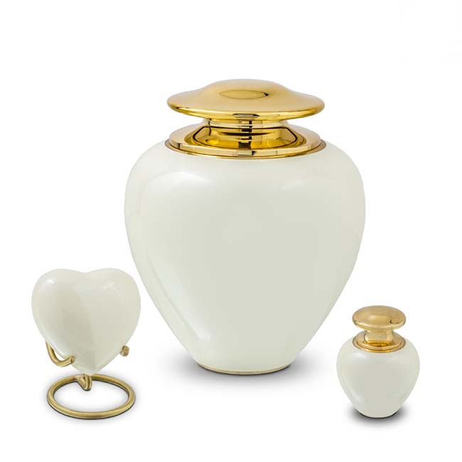 Satori Pearl White Mini Urn (0.1 liter)