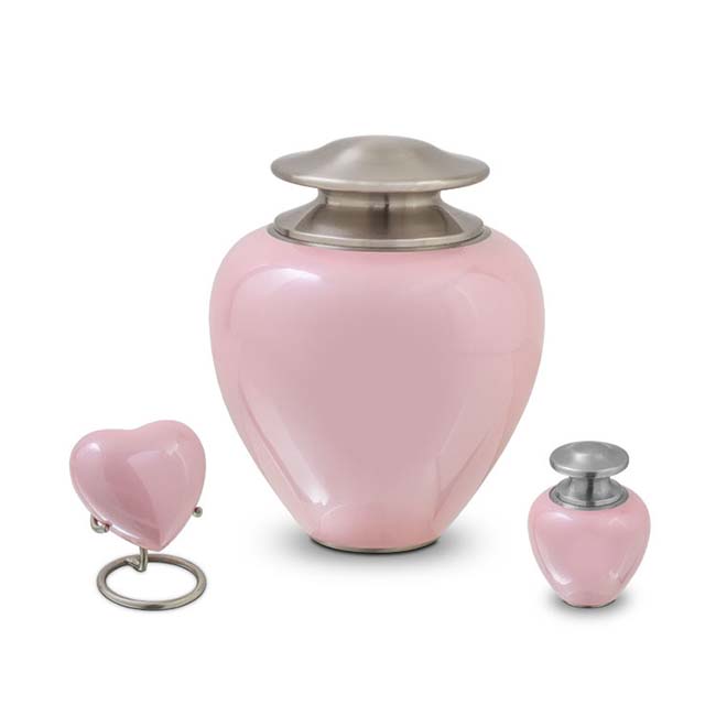 Satori Pearl Pink Hart Urn (0.08 liter)