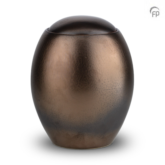 Grote Keramische Pot Urn Bronskleur (4 liter)
