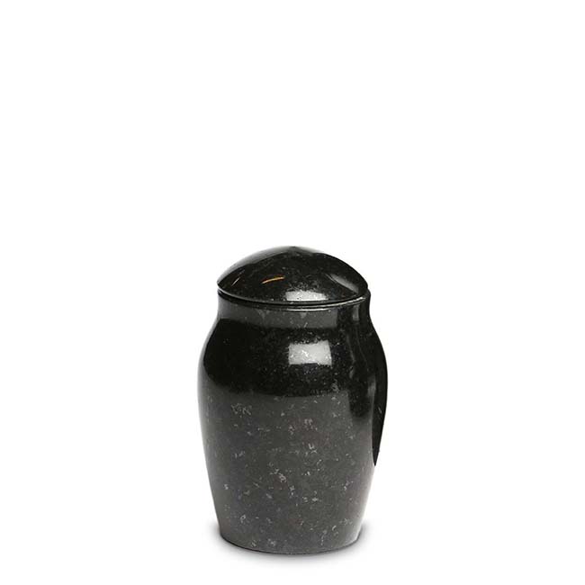 Granieten Mini Dierenurn Vaas, Rond met Deksel - Marlin (0.1 liter)