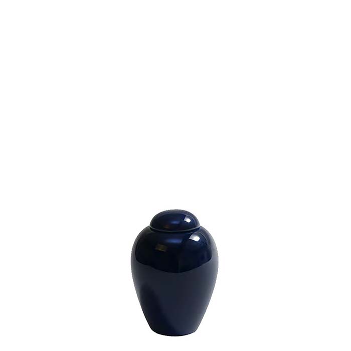 Porseleinen Mini Dierenurn Serenity Blue (0.15 liter)