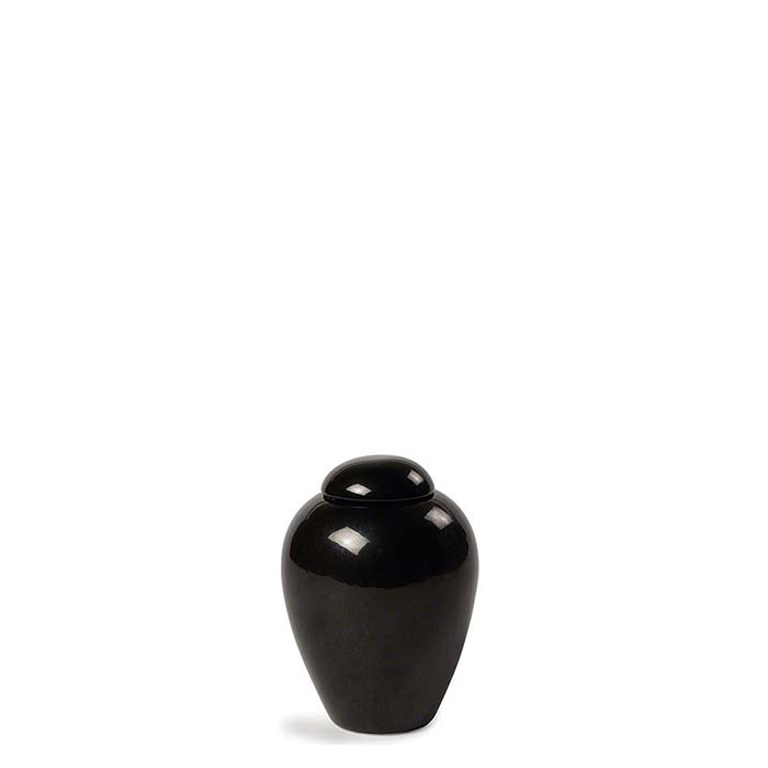 Porseleinen Miniurn Serenity Black (0.15 liter)
