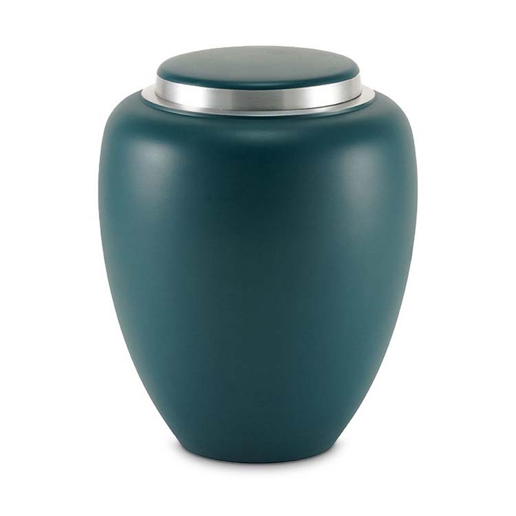 Grote Ovale Emerson Teal Sapphire Vaas Urn (3.3 liter)