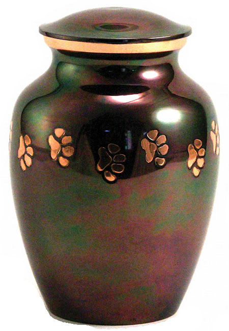 Classic Copper Raku Dierenurn Large (1.4 liter)