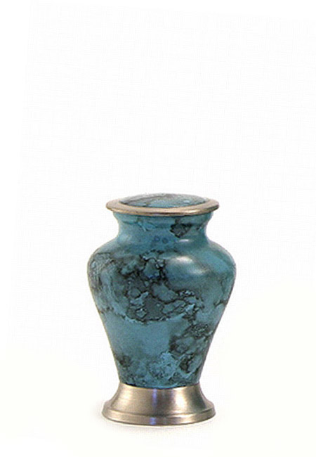 Glenwood Blue Marble Mini Urn (0.08 liter)