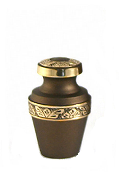 Grecian Rustic Bronze Mini Urn (0.08 liter)
