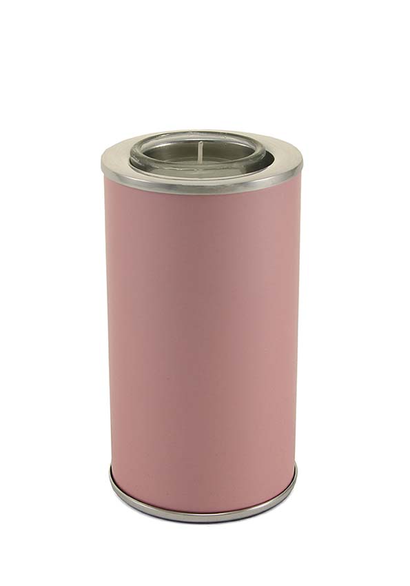 Dierenurn met Waxinelichtje Pearl Pink (0.35 liter)