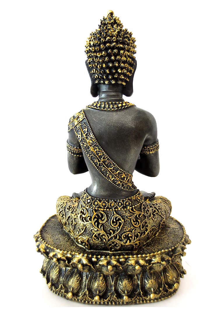 Tibetaanse Meditatie Boeddha Urn Blackgold (1.5 liter)