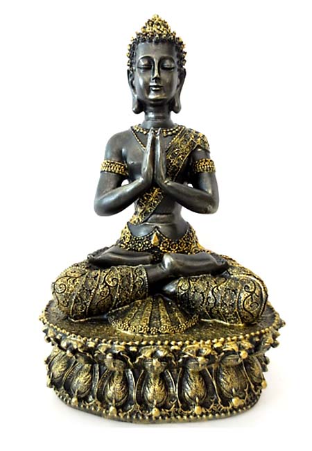 Tibetaanse Meditatie Boeddha Dierenurn Blackgold (1.5 liter)