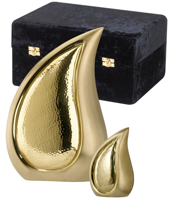 Teardrop Urnen Voordeelset Bicolour Gold (2.65 liter totaal)
