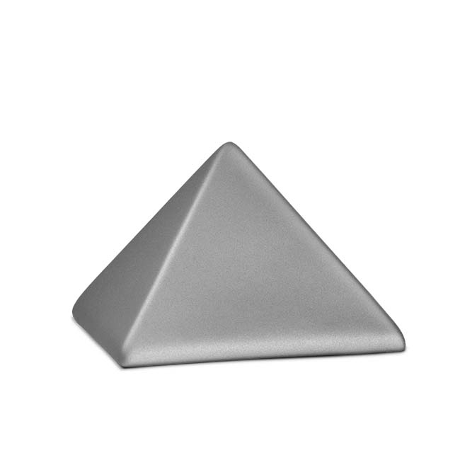 Kleine Piramide Urn Steengrijs (0.5 liter)