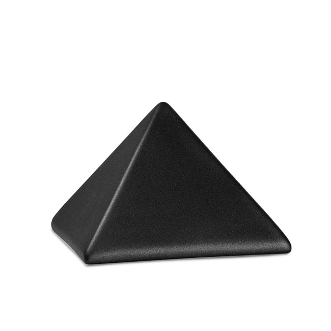 Kleine Piramide Urn Matzwart (0.5 liter)