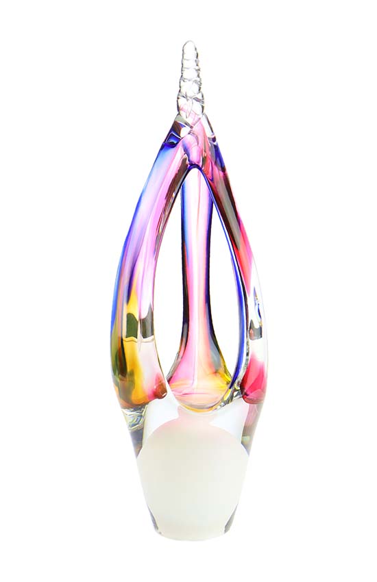 Kristalglazen 3D Flame White Urn (0.2 liter)