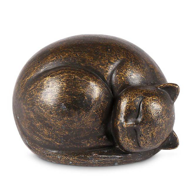 Bronzen Katten Asbeeldje (0.5 liter)