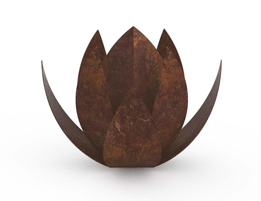 Middelgrote Bronzen Lotus Urn (1.9 liter)