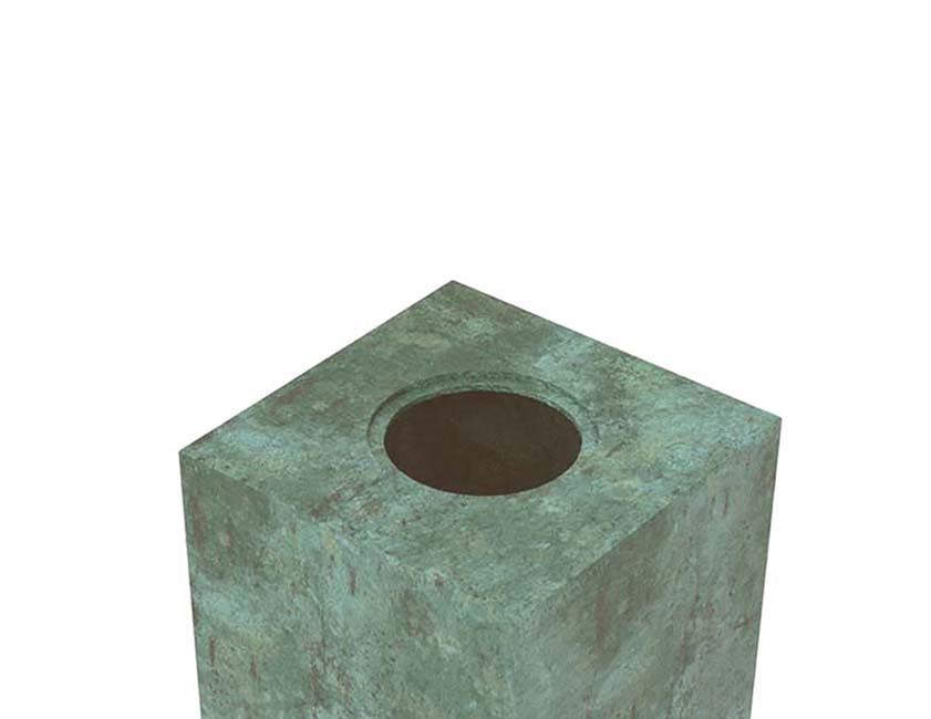 Kleine Bronzen Lotus Urn (1 liter)
