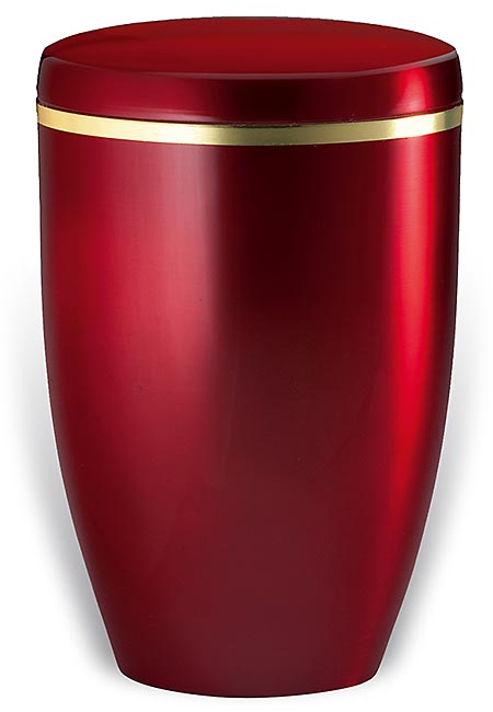 Design Urn Bordeaux met Gouden Sierrand (4.8 liter)