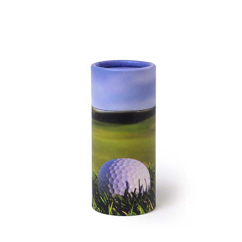 Kleine Bio Eco Urn of As-strooikoker Golfbal op Green (0.38 liter)