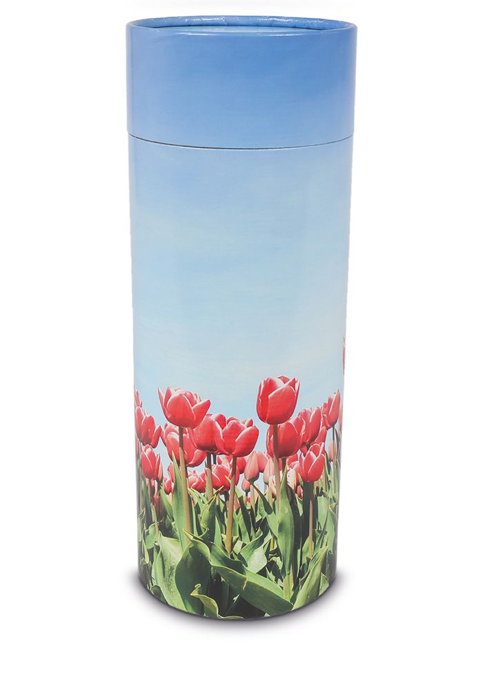 Grote Bio Eco Urn of As-strooikoker Tulpen (3 liter)