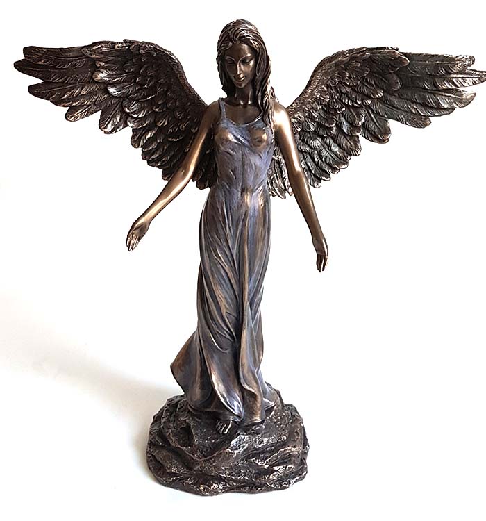 Bronskleurige Angel of Peace Mini Engel Urn (0.01 liter)