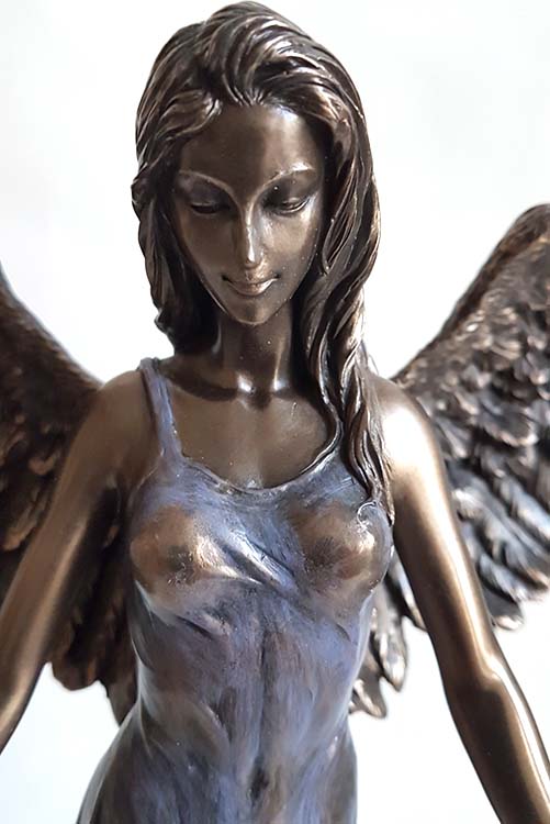 Bronskleurig Angel of Peace Engel Asbeeld (0.01 liter)