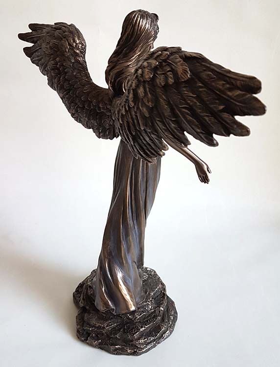 Bronskleurig Angel of Peace Engel Asbeeld (0.01 liter)