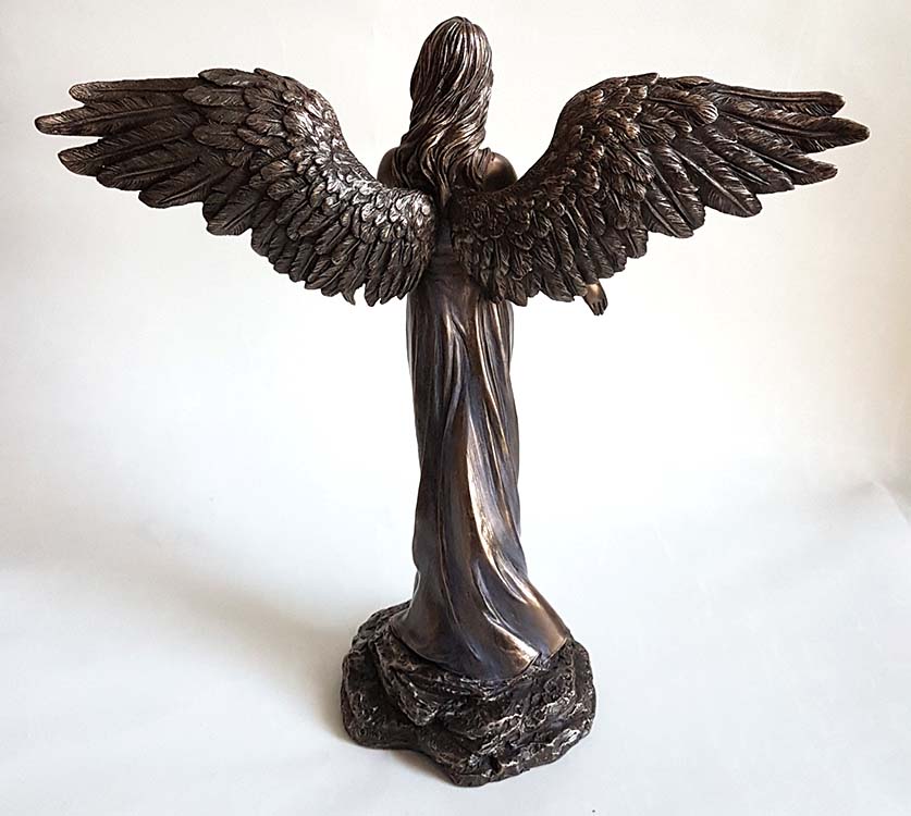 Bronskleurige Angel of Peace Mini Engel Dierenurn (0.01 liter)