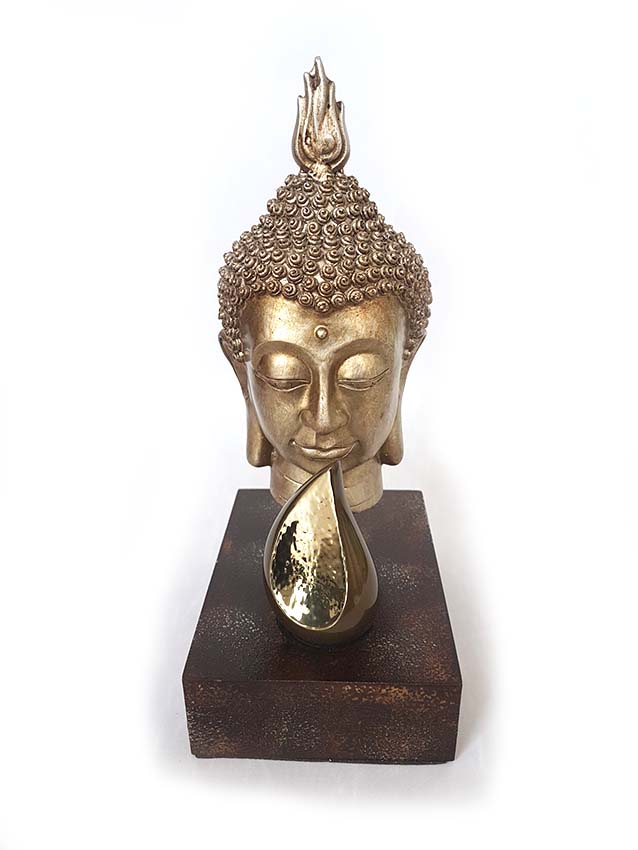 Boeddha Hoofd Gedenkaltaar met Miniurn (0.1 liter)