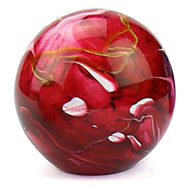 Medium Glazen Bal Dieren Urn Elan Marble Red (1.5 liter)