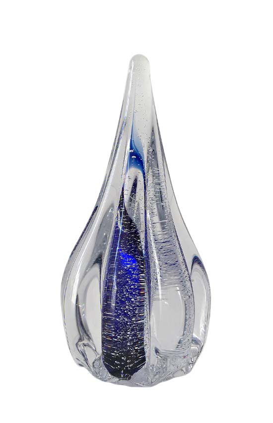 Kristalglazen 3D Mini Blue Sparkle Dierenurn (0.04 liter)
