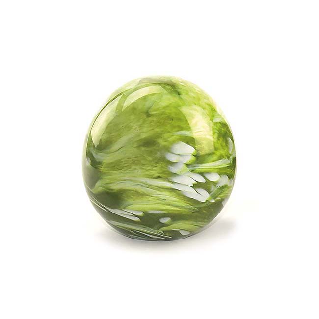 Kristalglazen Mini Bol Urn Elan Bulb marble Green (0.1 liter)