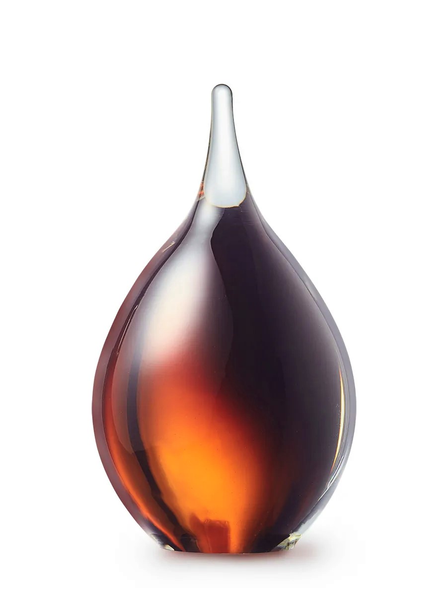 Kristalglazen 3D Mini Traan Urn Cognac (0.05 liter)