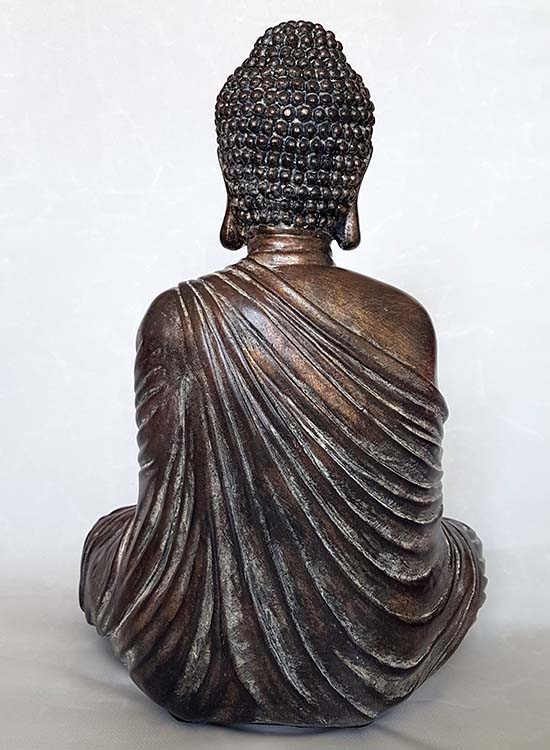 Amithaba Boeddha Dierenurn Lotuszit Dark Gold (4.5 liter)