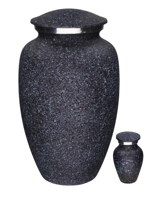 Elegance Mini Urn Black Marble Look (0.1 liter)