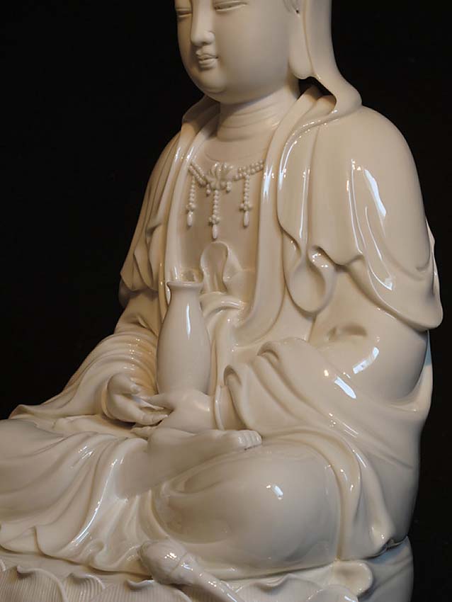 Grote Chinese Buddha Urn Kwan Yin (6 liter, geschikt als duo urn)