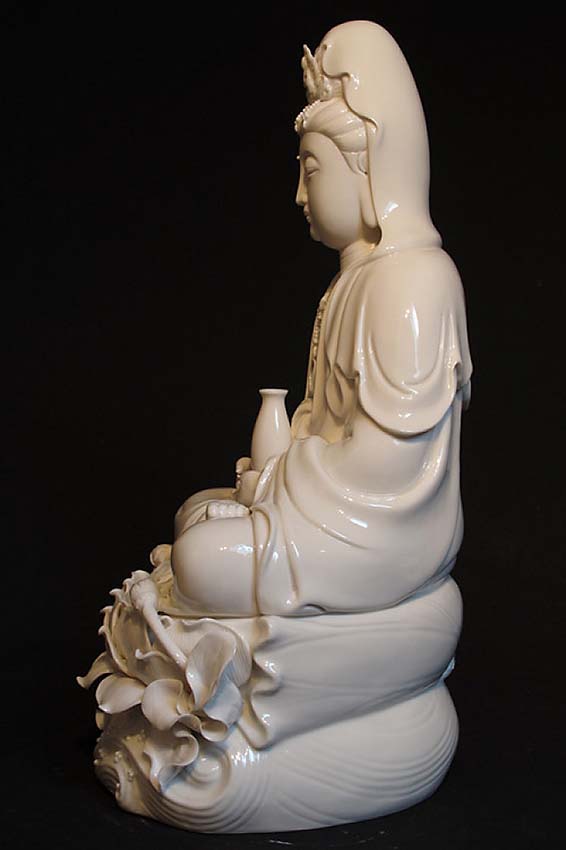 Grote Chinese Buddha Urn Kwan Yin (6 liter, geschikt als duo urn)