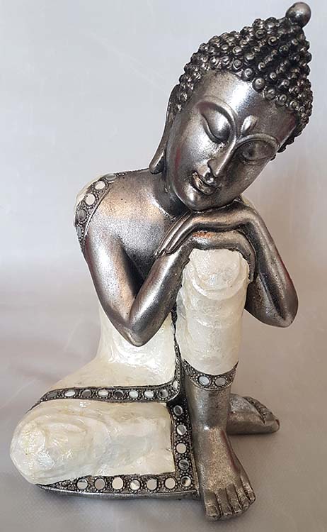 Dierenurn Slapende Indische Buddha (ca. 2 liter)