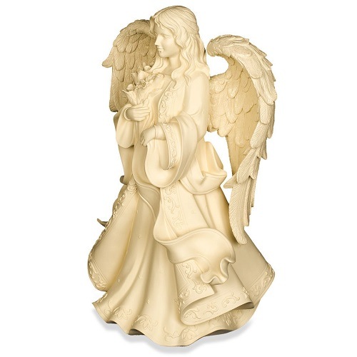 Engel met Bloemen Urn (5.8 liter, geschikt als duo-urn)