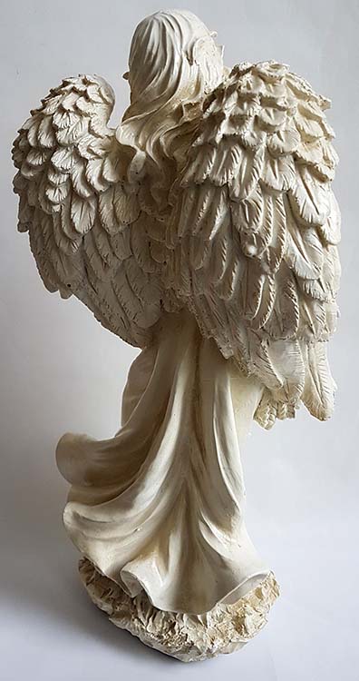 Grote Staande Engel Dierenurn met Aren (3.5 liter)