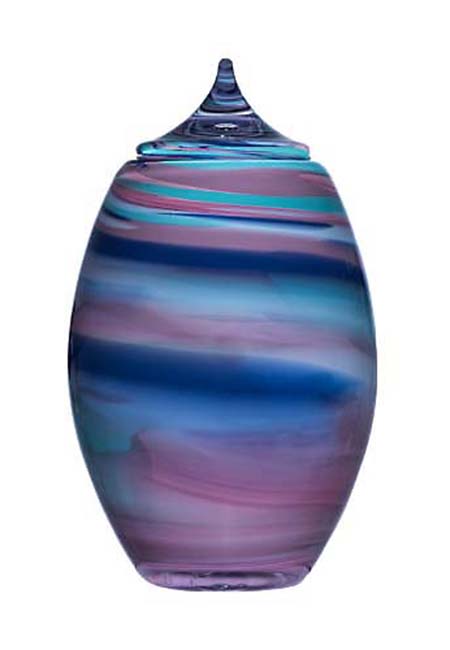 Grote Glazen Urn Ymir Purpervuur (3.5 liter)