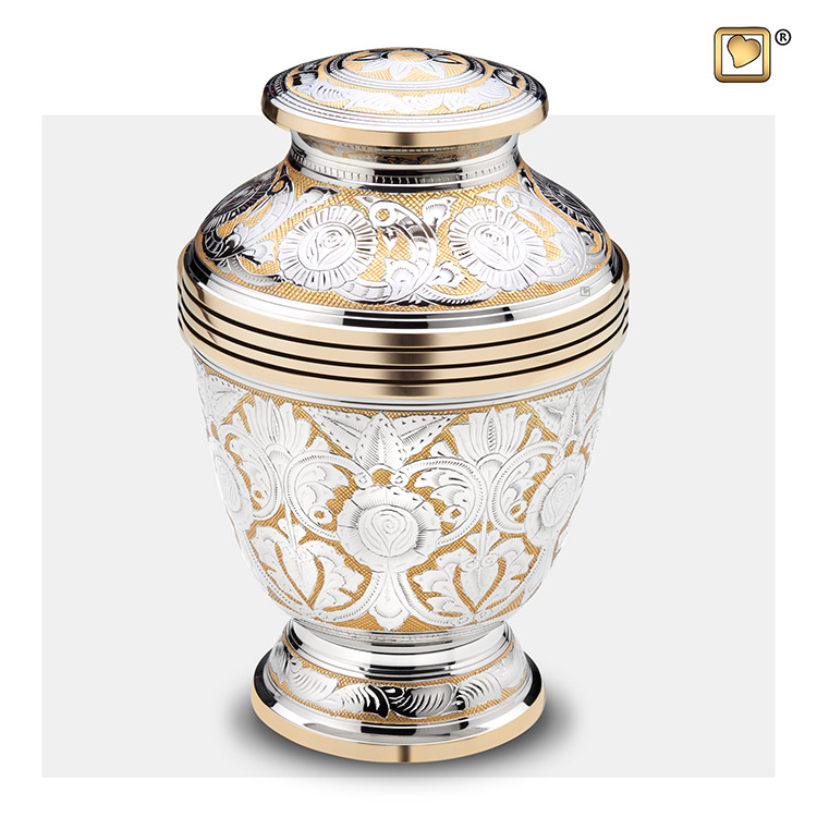 Grote LoveUrns Messing Urn Messing - Zilver (4.2 liter)