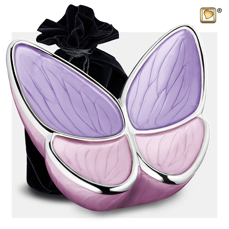 Grote Roze LoveUrns Butterfly Dieren-Urn (3.2 liter)