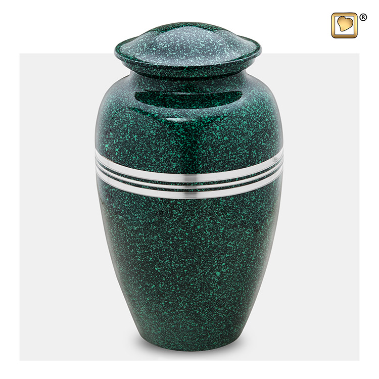 Grote LoveUrns Urn Klassiek Gespikkeld Emerald (3.4 liter)