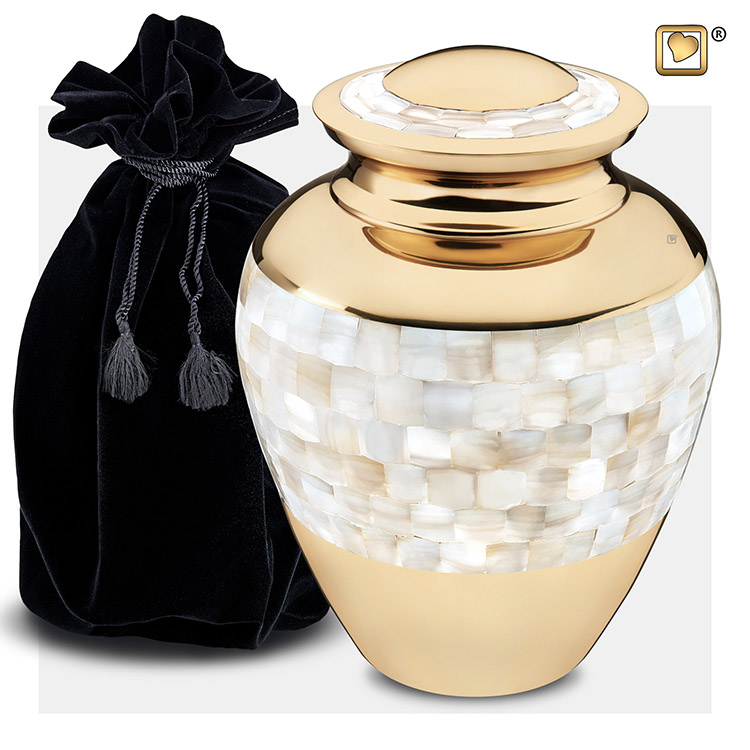 Grote LoveUrns Mother of Pearl Urn (3.6 liter)