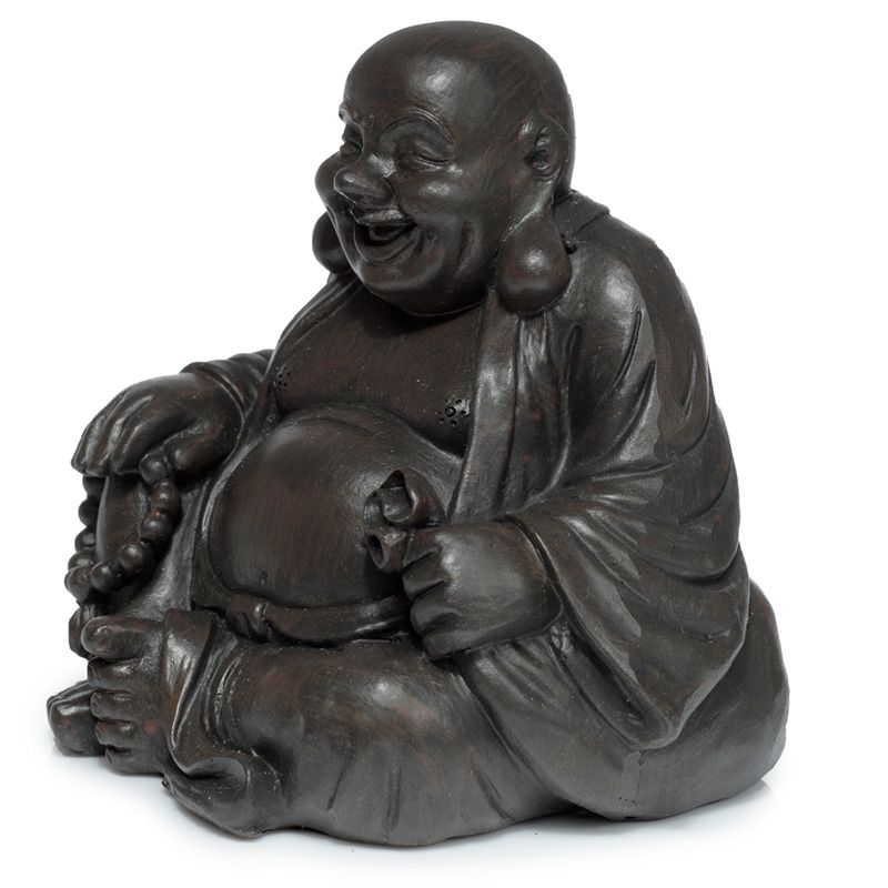 Mini Happy Boeddha Dierenurntje Brons Links (0.1 liter)